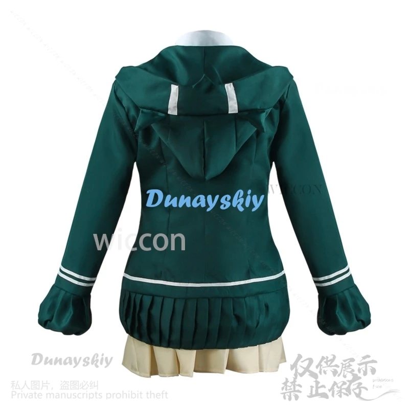 Anime jogo danganronppaa cosplay nanami chiaki traje jk uniforme escolar vestido jaqueta para mulher meninas halloween personalizado