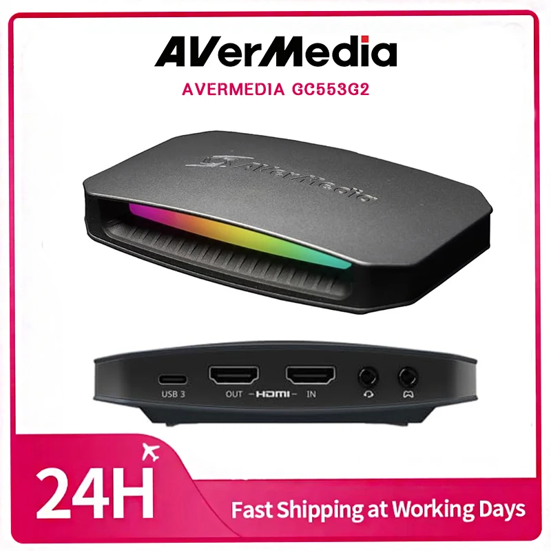 Game Streaming Capture Card AVerMedia GC553G2 HDMI2.1, 4K144 Passthrough FOR PS5 Pro Xbox Switch