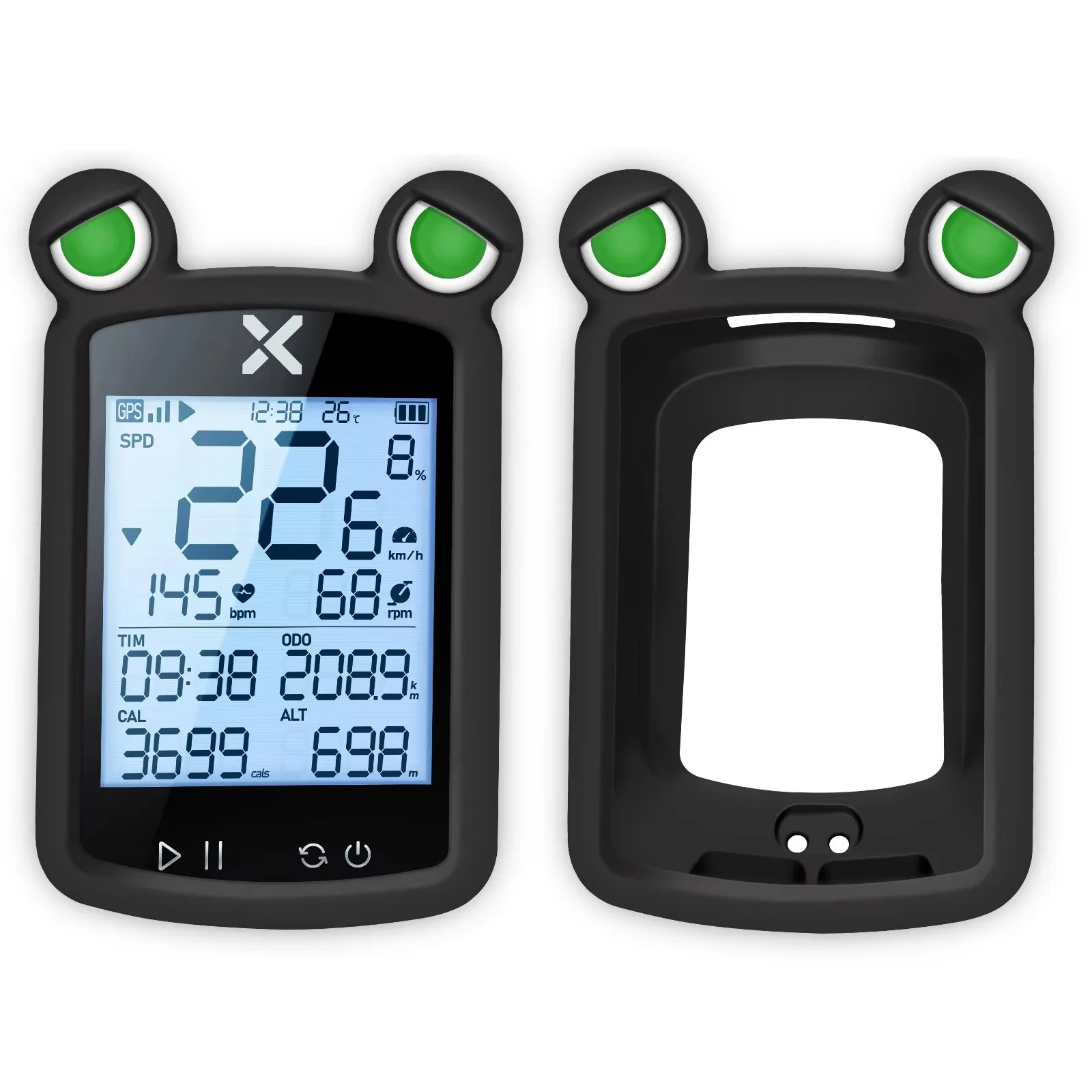 XOSS G2 G2+ Plus Bike Computer Silicone Cover GPS Speedometer Frog\'s Eye Protective Sleeve Stopwatch Silicone Case