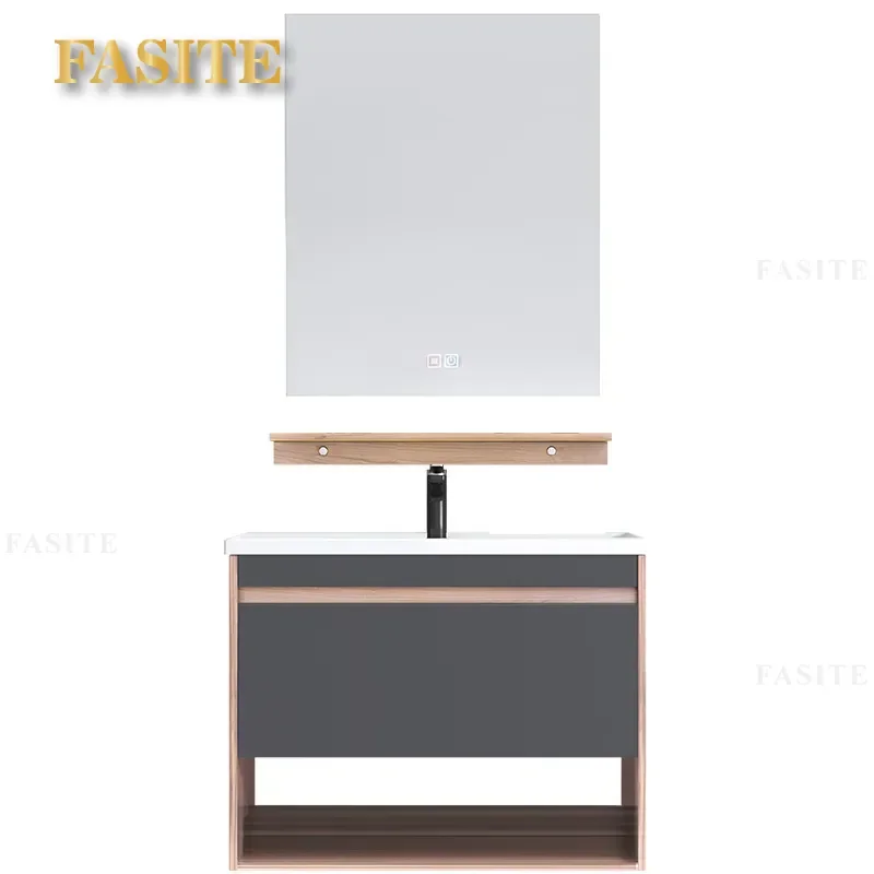 For Nordic Solid Wood Bathroom Cabinet Simple Wash Basin Vanity Unit Toilet Sink Table Modern Home Decor Storage Furniture