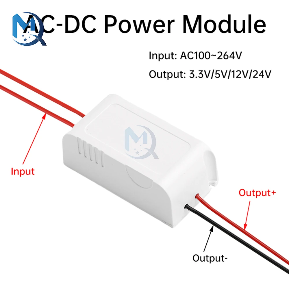 5W Switch Power Supply Module with Case Isolated Constant Voltage Regulator AC100-264V to DC3.3V5V12V24V Security Surveillance