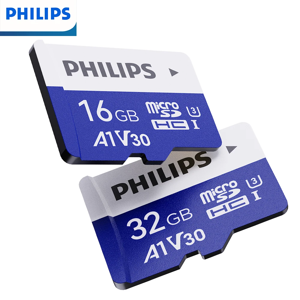 

PHILIPS Authentic 128GB 64GB 32GB Micro Sd Card High Speed Memories Card U3 TF Card for DJI Pocket Cams Drones Microsd card