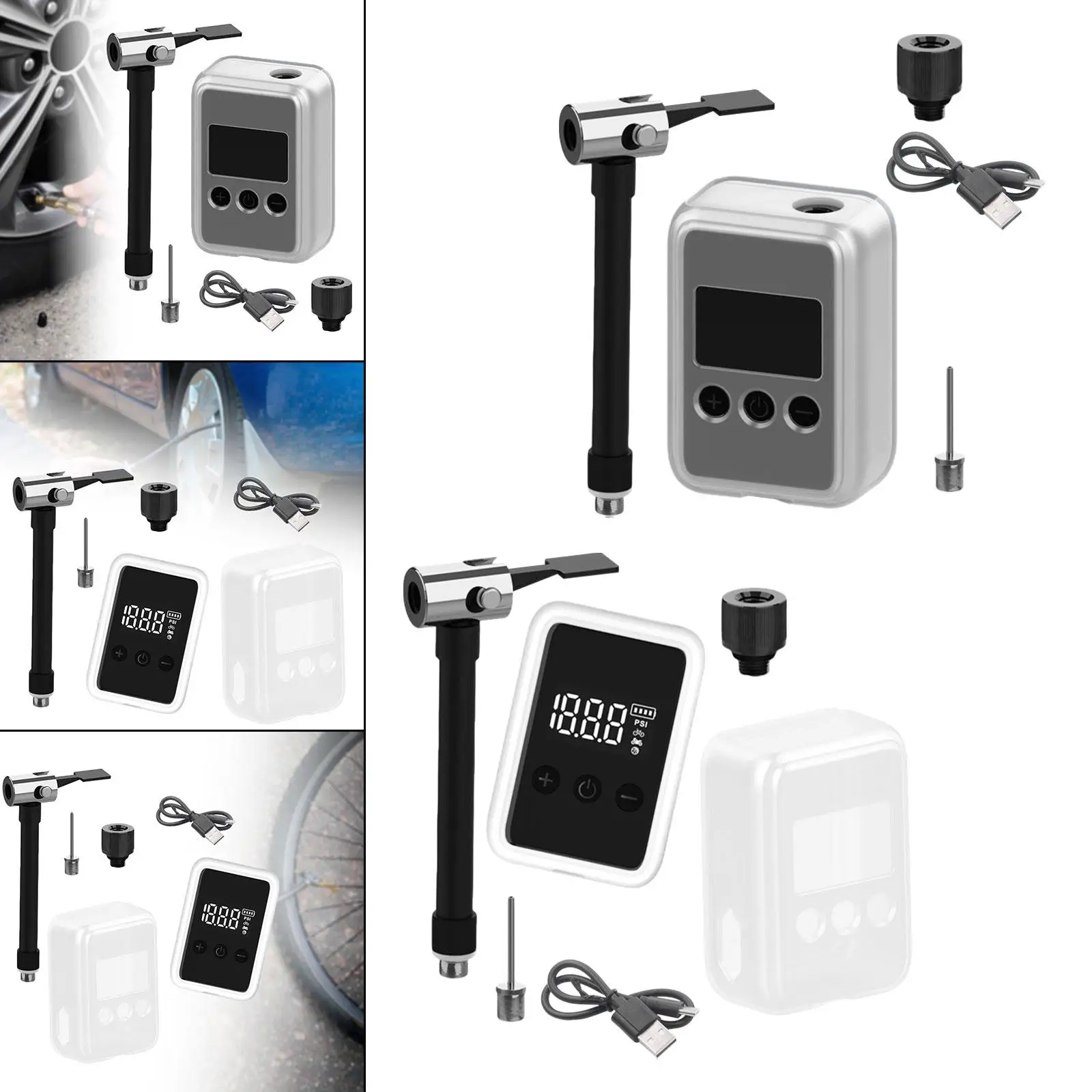 

Bike Electric Air Pump Mini Bike Tire Pump Mini Tire Inflator Electric Bicycle Pump for Cycling