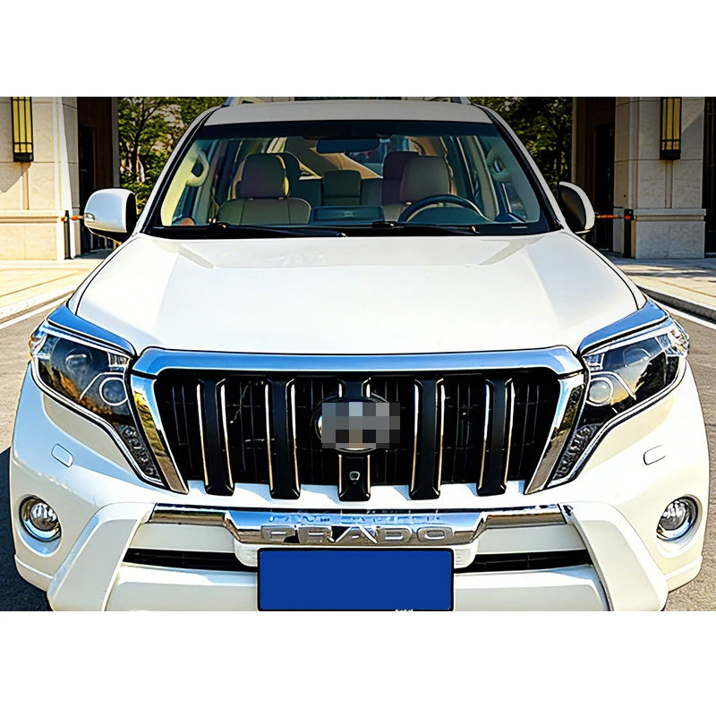 

Headlight Eyebrow Trim For Toyota Prado 150 2014 2015 2016 2017 Front Lamp Brow Molding Strip Chrome Styling Car Exterior Parts