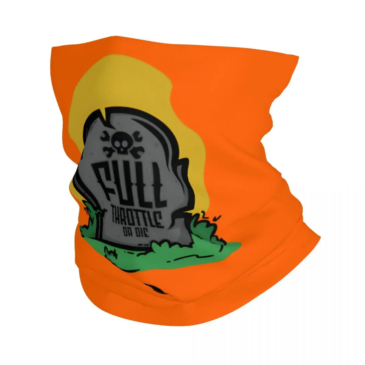 Full Throttle Only Full Throttle Bandana Neck Cover Printed Motorcycle Club Face Scarf Balaclava Riding Unisex Adult All Season