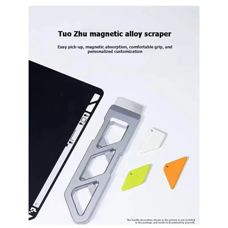 Hot Bed Magnetic Alloy Spatula DIY Handle Universal Magnetic Spatula For Bambuc Lab/Creality/Anycubic 3D Printer Accessories