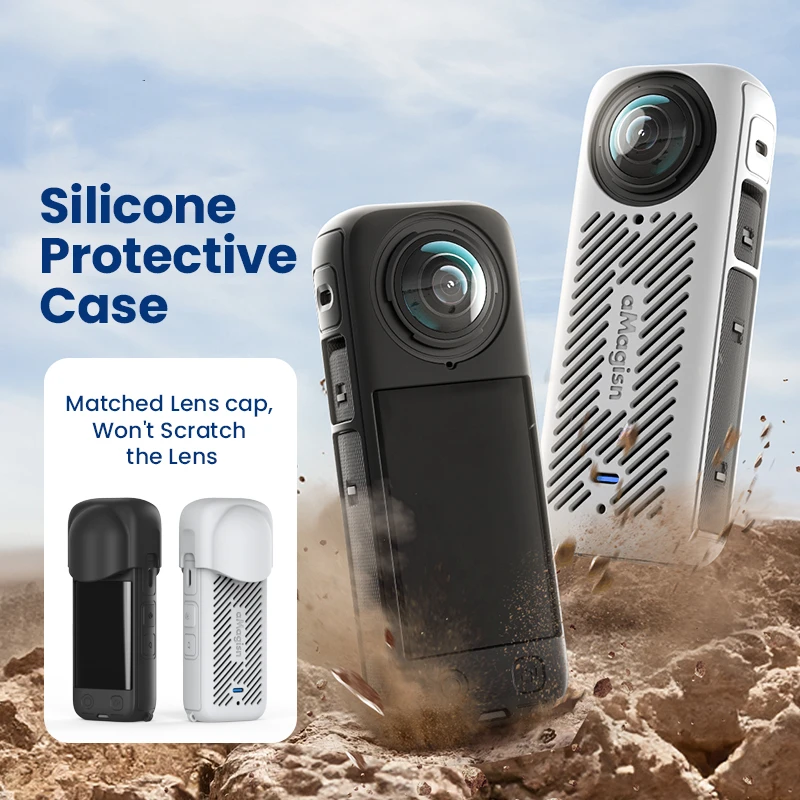 

Suitable for Insta360 X4 silicone protective case 8K X4 sports camera heat dissipation protective case accessories