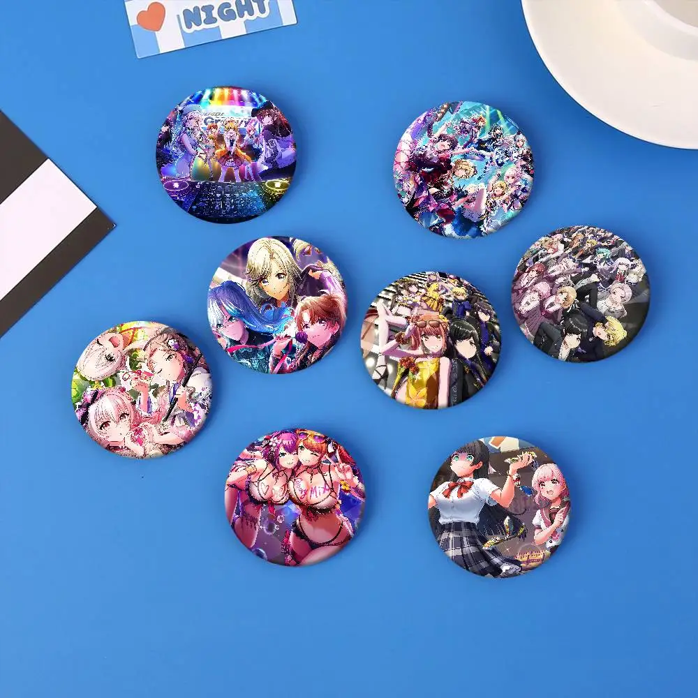 لعبة D4DJ-Groovy-Mix-Badge أنيمي دبابيس لطيف الكرتون شارة سترة الجينز التلبيب دبوس هدية الملحقات #1