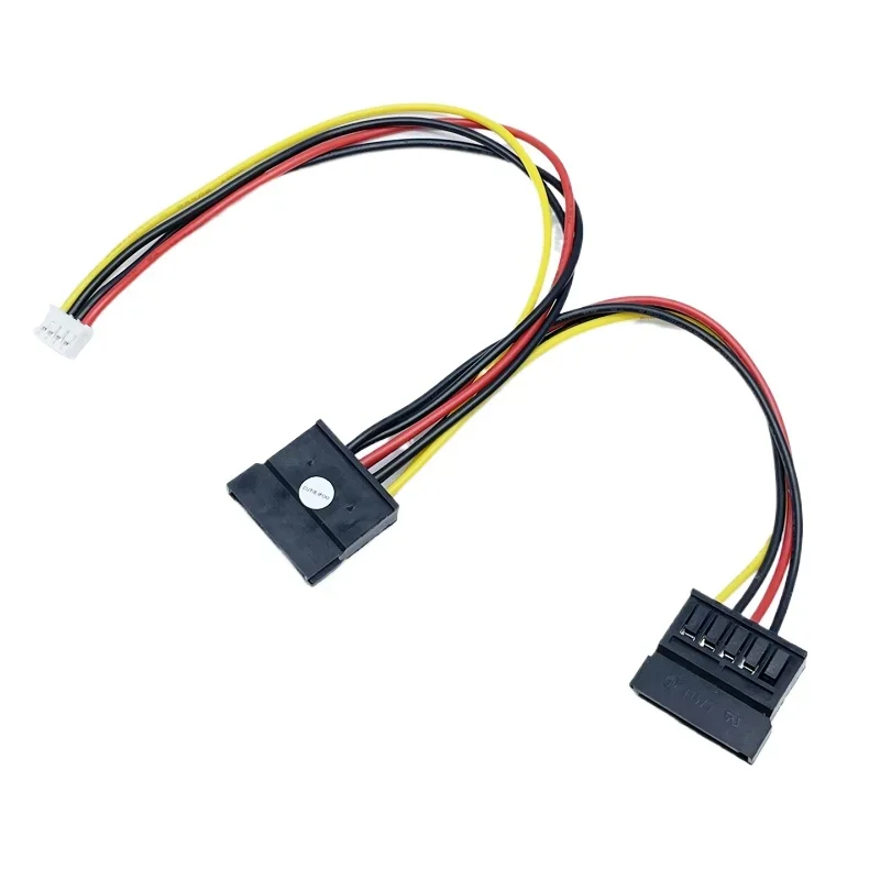 PH 2.0mm 4Pin Small To 2-port 15Pin SATA Power Supply Cable Cord for Mini Computer Case All-in-one Netbook Industrial Computer