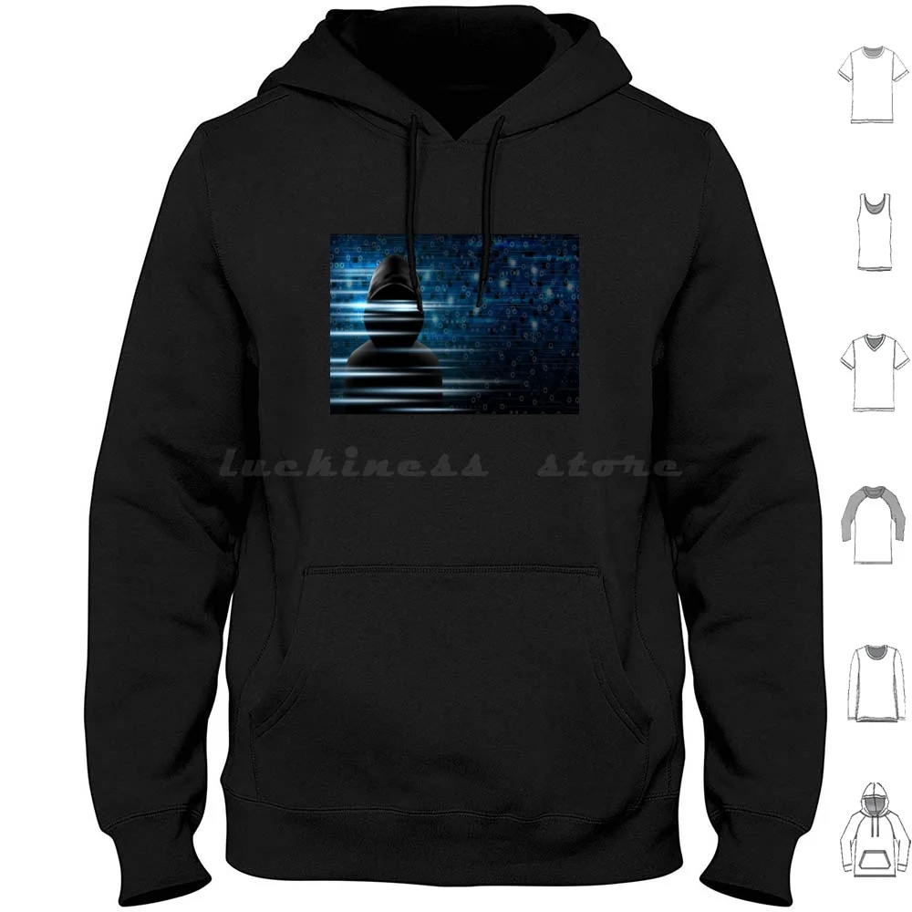 Cybersecurity Concept Hacker And Technology Hoodies Long Sleeve Infosec Security Cyber Iot Internet Of Things Devops