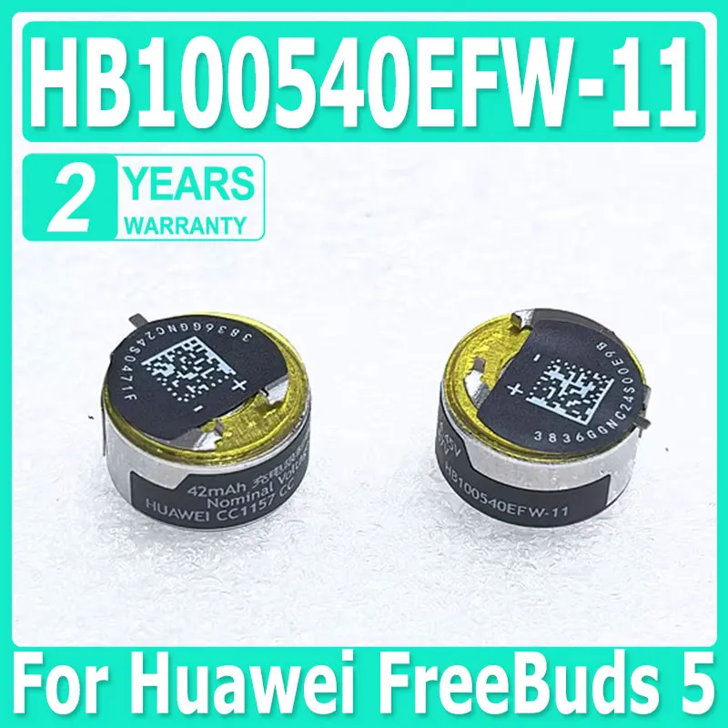 

2 шт./лот, новый аккумулятор HB100540EFW-11 42 мАч для Huawei FreeBuds 5 Bluetooth наушники T0013 T0013c + бесплатные инструменты
