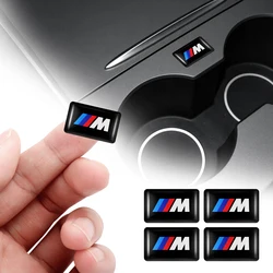 5/10/15 pçs 3d logotipo do carro adesivos volante áudio painel acessórios de automóveis para bmw m1 m e46 e90 e60 f30 f10 e36 g20 e92 e91