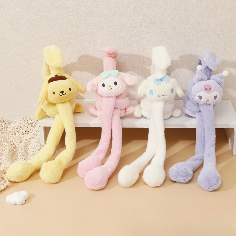 

Sanrio Warm Earmuffs Cute Kawaii Cartoon Kuromi Cinnamoroll My Melody Winter Warm Earmuffs Ear Moving Plushie Toy Boy Girl Gifts