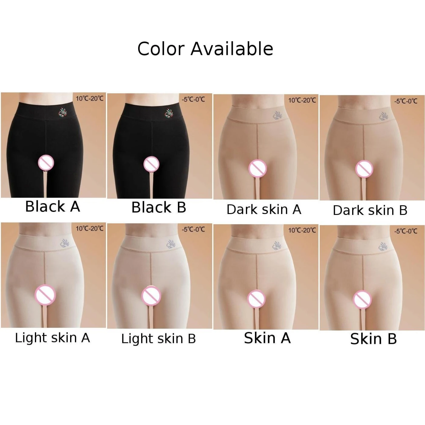 أزياء الخريف والشتاء بالإضافة إلى طماق المخملية Crotchless للنساء تنطبق الجنس الإناث مرونة عالية طول منتظم #4