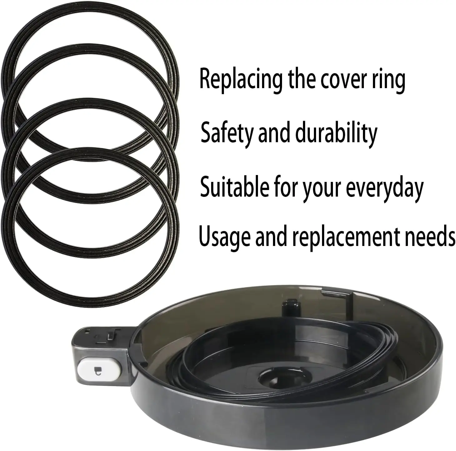 5 قطعة حشية الخلاط استبدال المطاط حلقة الختم خواتم ل النينجا NC299AMZ/NC301/NC300/NC201/NC101 سلسلة استبدال أجزاء