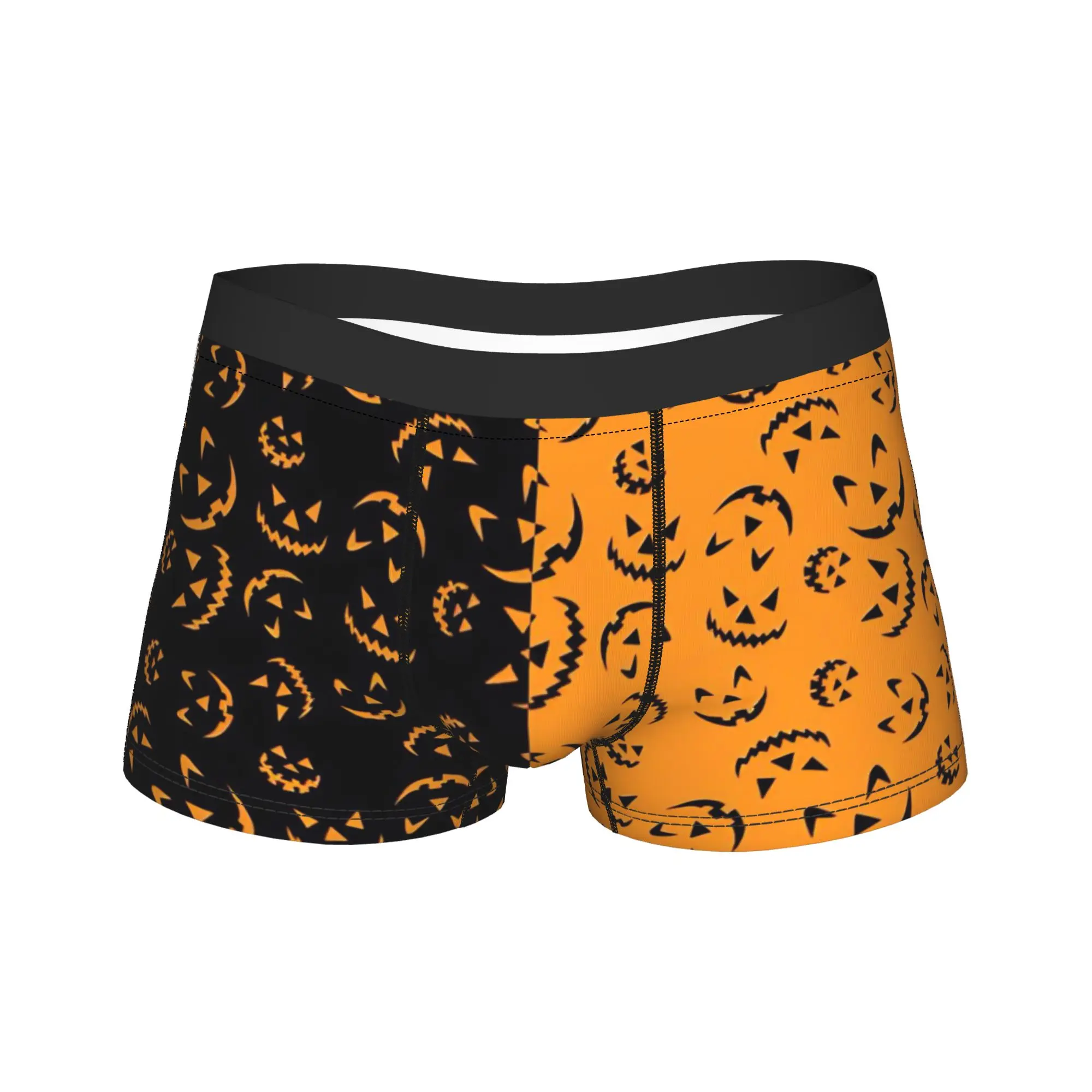 Halloween Ghost Pumpkin Spooky Trick Or Treat Witch Boxers Humorous Underwear  Boxer Shorts Gag Gift For Men