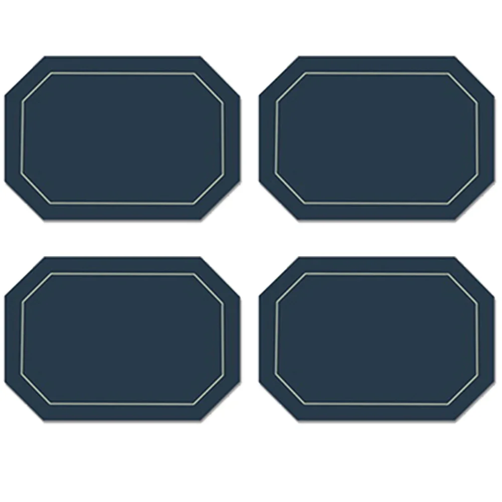 Mat Rectangular Placemat Double-sided Nordic Octagonal Leather PVC Table Mat Dining Plate Mat Dining Table Mat