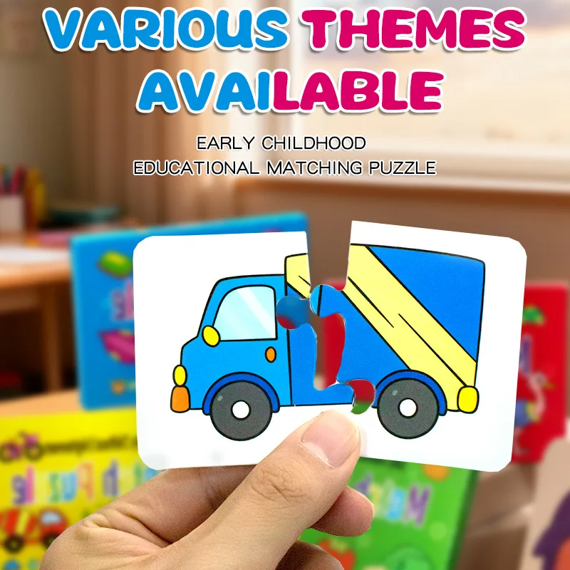Intelligence Early Education for Children Aged 1-3 Learning Cards with Pictures, English Word Cards, Educational Cognitive Game