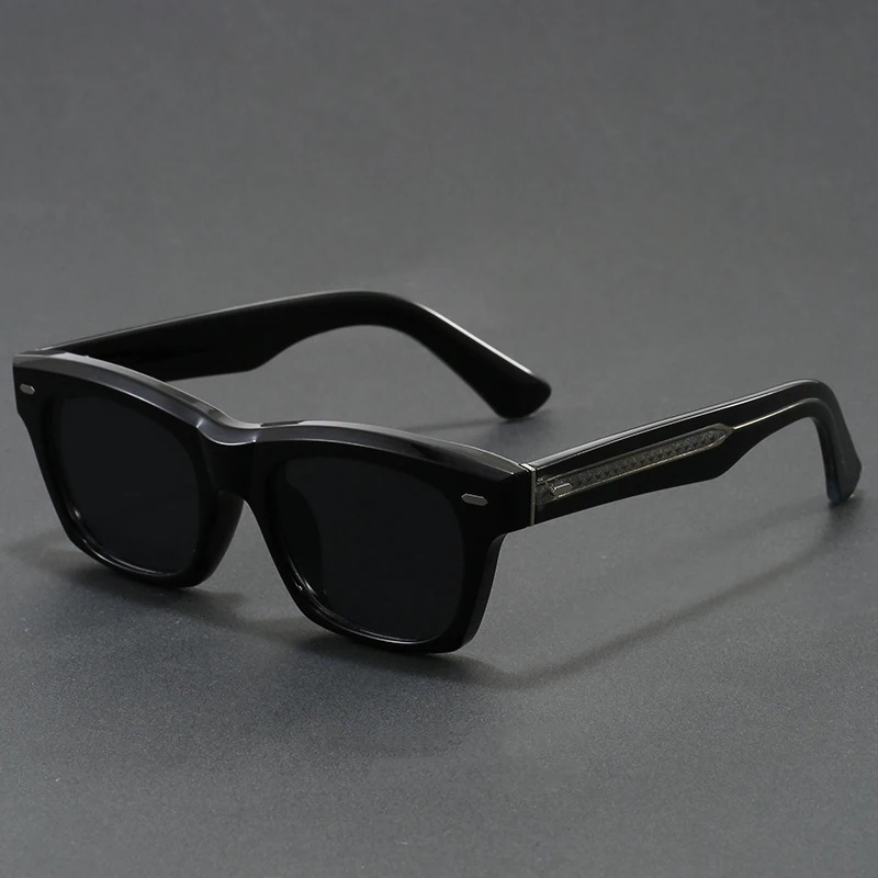 

Square Vintage Sunglasses Men Women Brand Designer Irregular Sun Glasses Fashion Retro Outdoors Shades Rivet UV400 Thick Frames