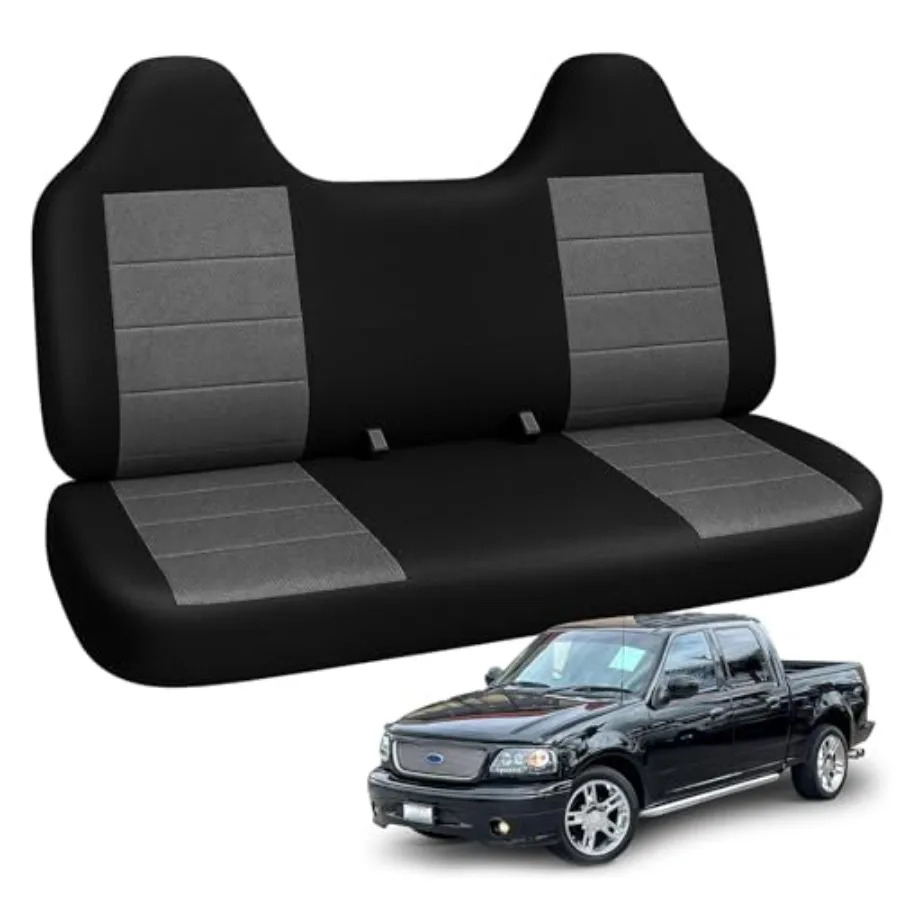 

Truck Seat Cover Compatible with 19992004 F150 Front Solid Bench Seat Covers with Molded Headrests for HeavyDuty Use in Work a