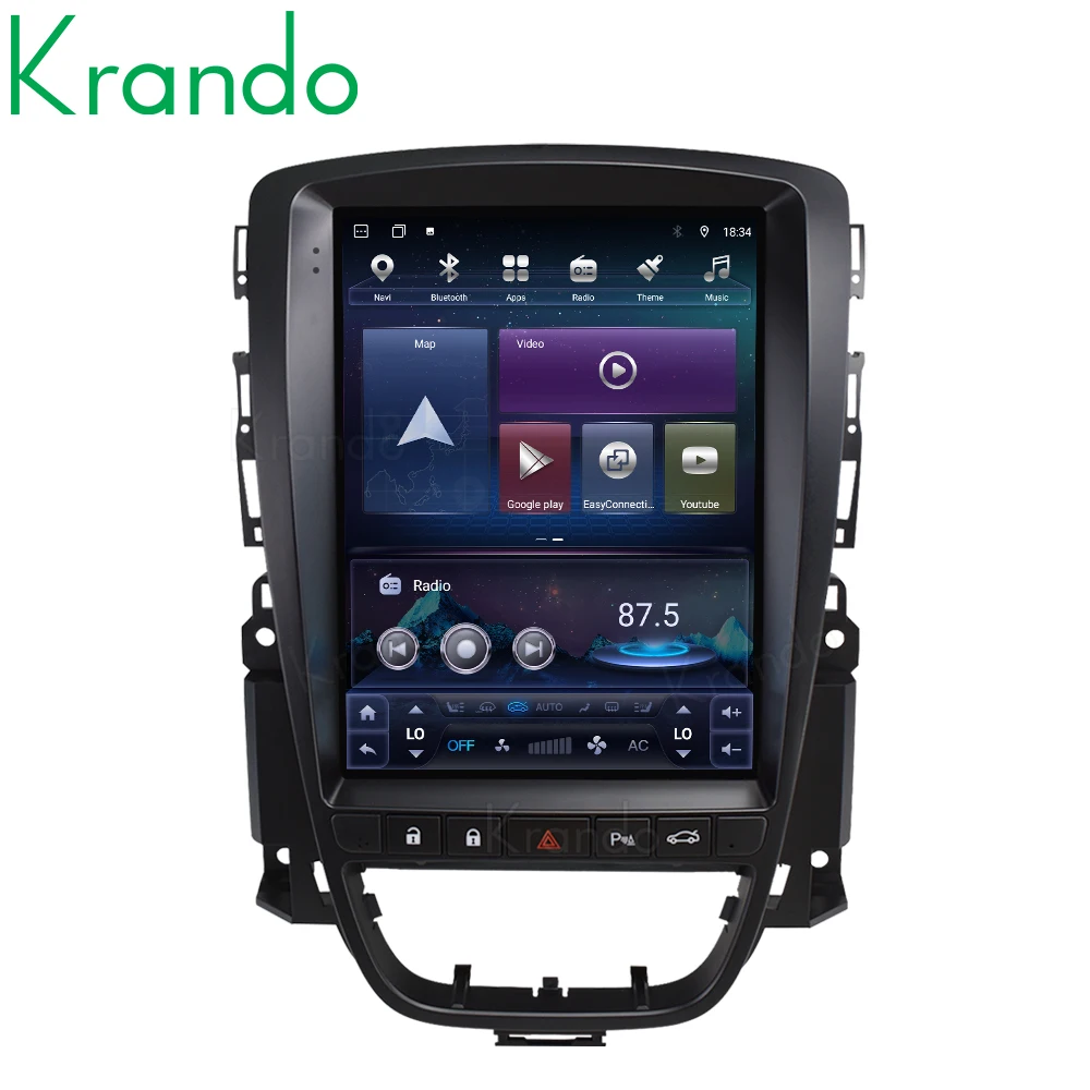 Krando 9.7 ''Telsa شاشة راديو السيارة DVD لأوبل أسترا J 2009-2015 بويك اكسل GT XT 2009-2015 واي فاي الملاحة نظام تحديد المواقع ستيريو