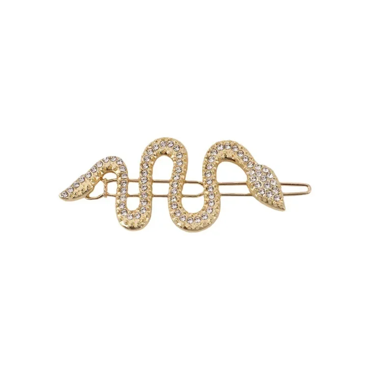 Korean Style Spicy Girl Hair Clip Snake Shaped Hair Clip Snake Shaped Retro Headwear Dark and Cool Style Side Line Clip