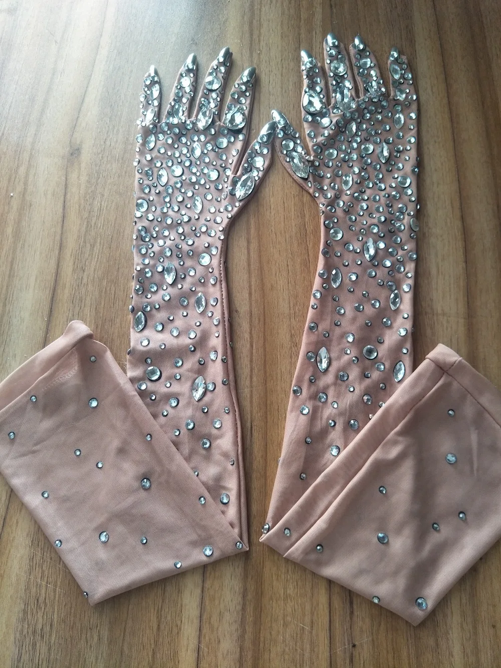 

Luxury Sparkling Net Party Dance Sleeve Cover Electronic Music Festival Stage Performance