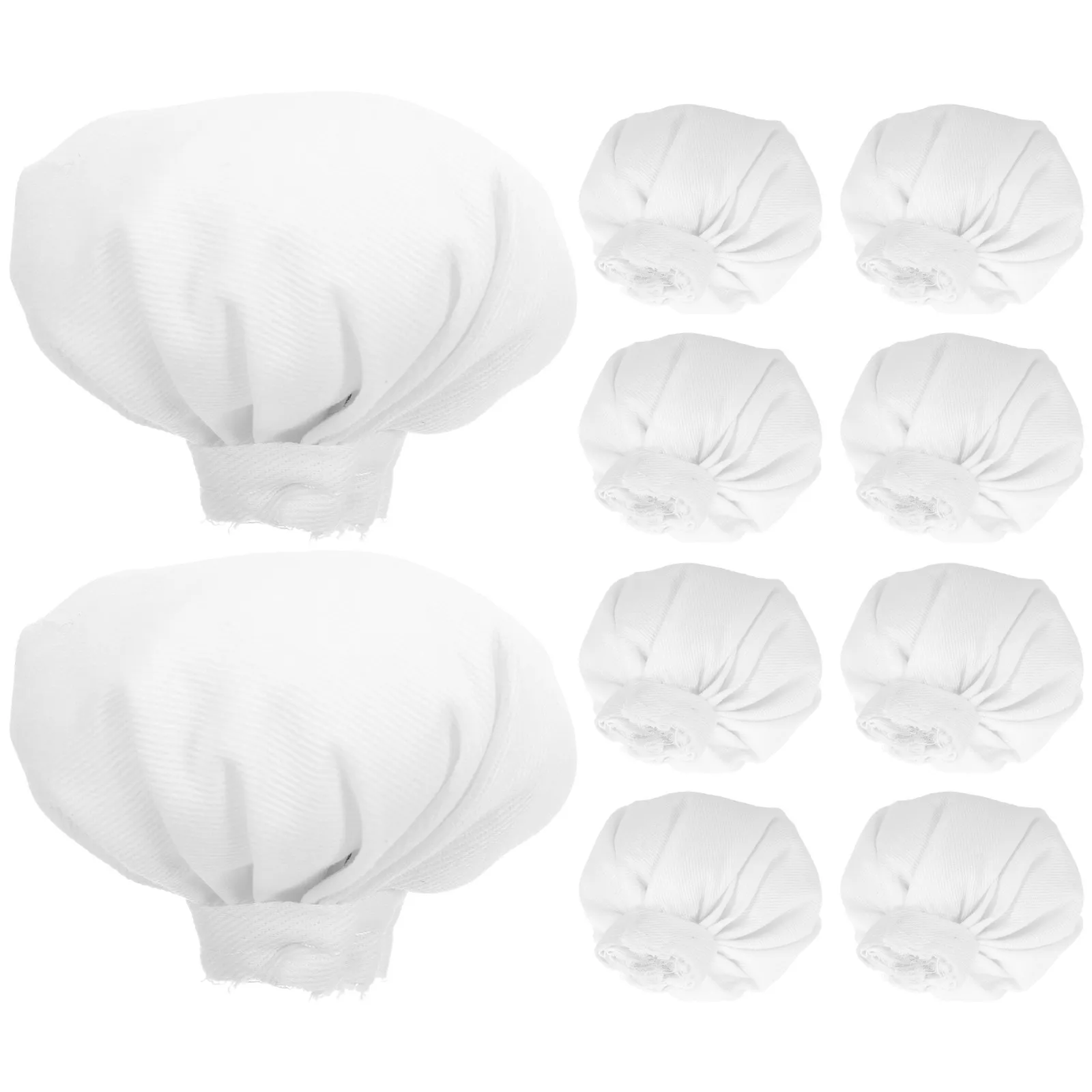 

10Pcs Hats White Soft Fabric Mini Craft Hats for Dollhouse Miniatures Wine Bottle Decor Tiny Craft Projects DIY