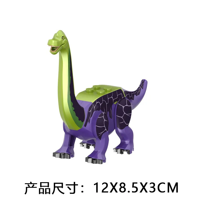 DIY Building Block Spinosaurus Paraceratops Tyrannosaurus Rex Brachiosaurus Triceratops Crested Dragon