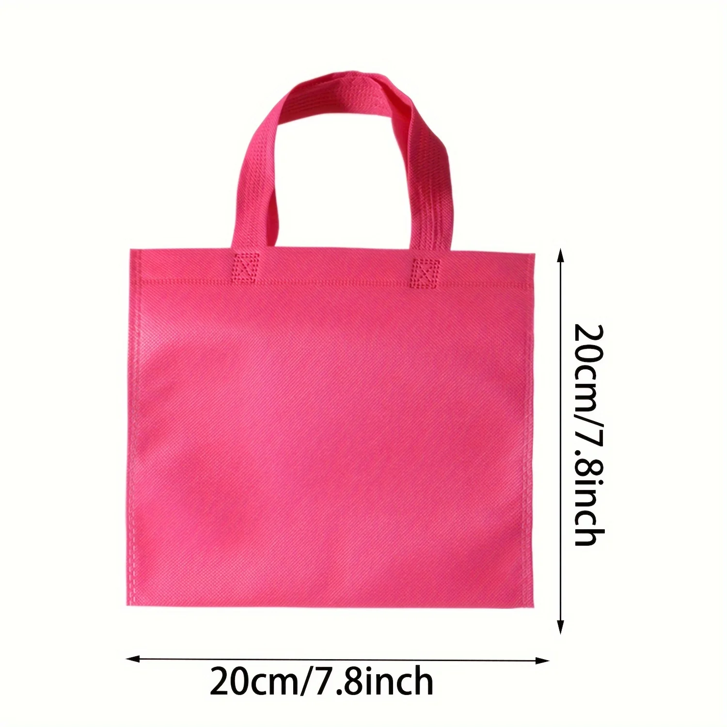 5/10/15/20/30 Stück Regenbogen-Vlies-Tragetasche, wiederverwendbar, Partybevorzugung, Geschenktüte für Geburtstagsfeier, Valentinstag, Goodie-Taschen, Einkaufszubehör – Detail 3