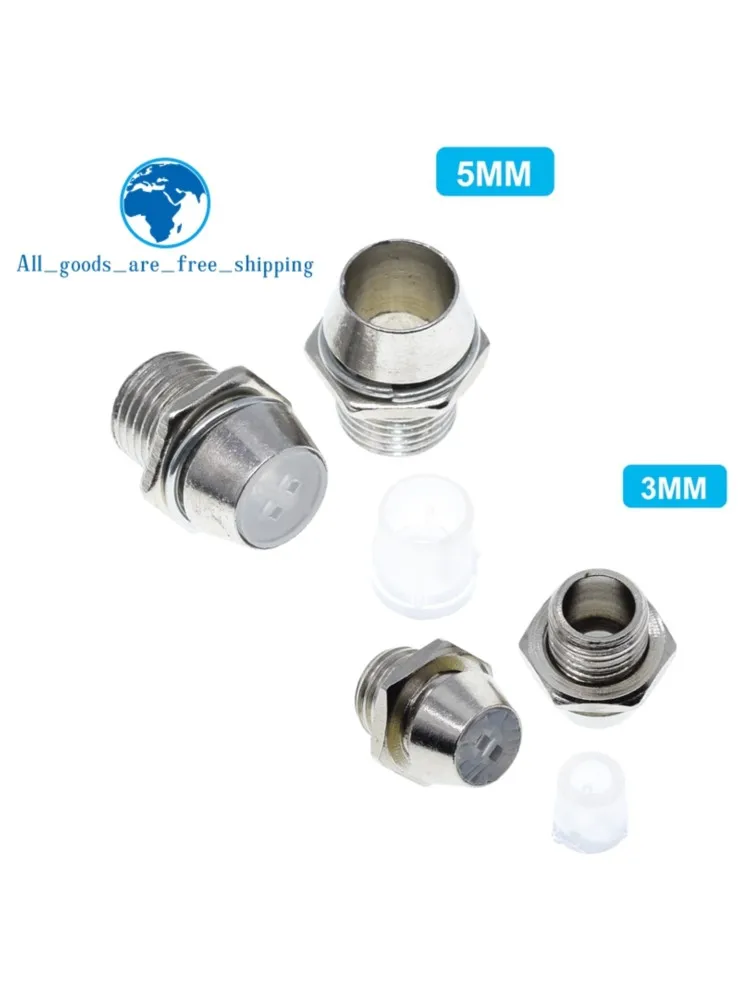 10/50 pièces 3mm 5mm support LED prise pince lunette Diode électroluminescente lampe couvercle de Base pour 1/10 1/8 RC modèle voiture lumière LED
