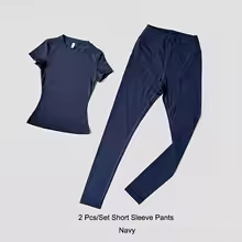 Workout Leggings Breathable Quick Dry Fitness Set for Women - SP Navy