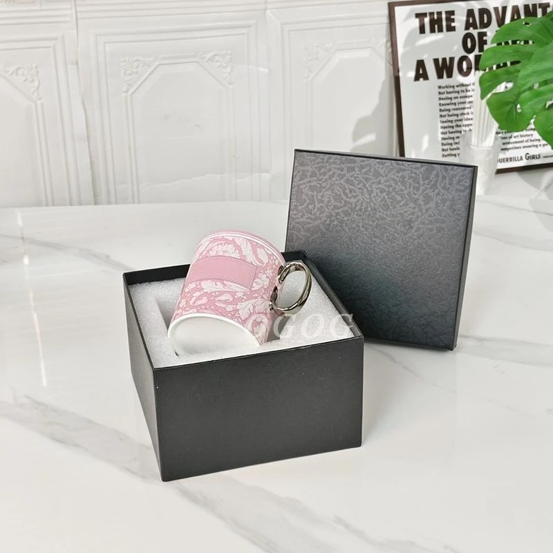 

Premium Bone China Coffee Cup for Office and Home High Value Porcelain Mug Elegant Light Luxury Design