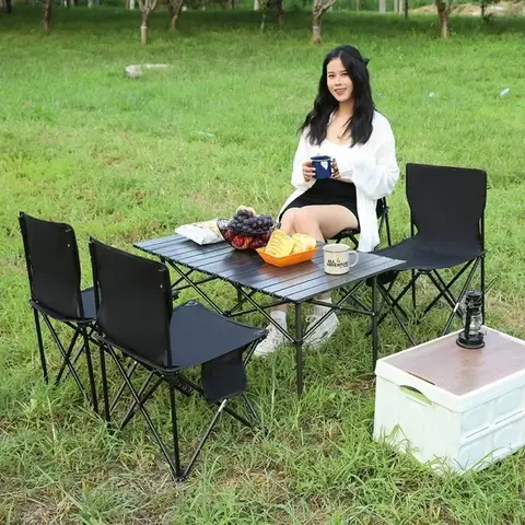 야외 캠핑 접이식 테이블 계란 롤 테이블 피크닉 야외 테이블 휴대용 스토리지 휴대용 경량 주최자 책상 접이식