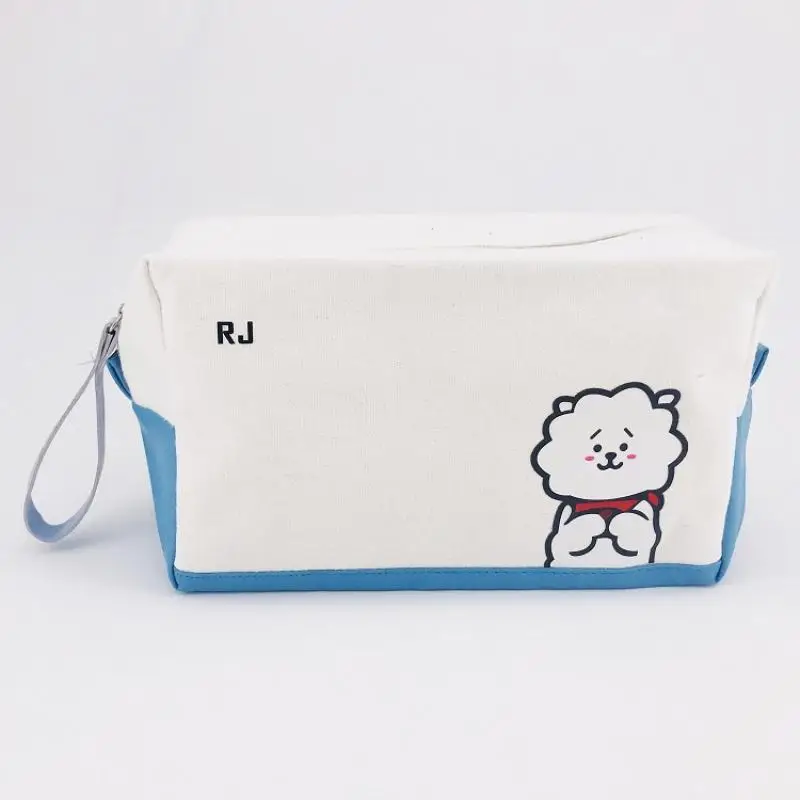 BT21 Storage Bag Creative Cartoon Anime Coin Purse Student Large Capacity Pencil Case Handbag Cosmetic Bag Gift