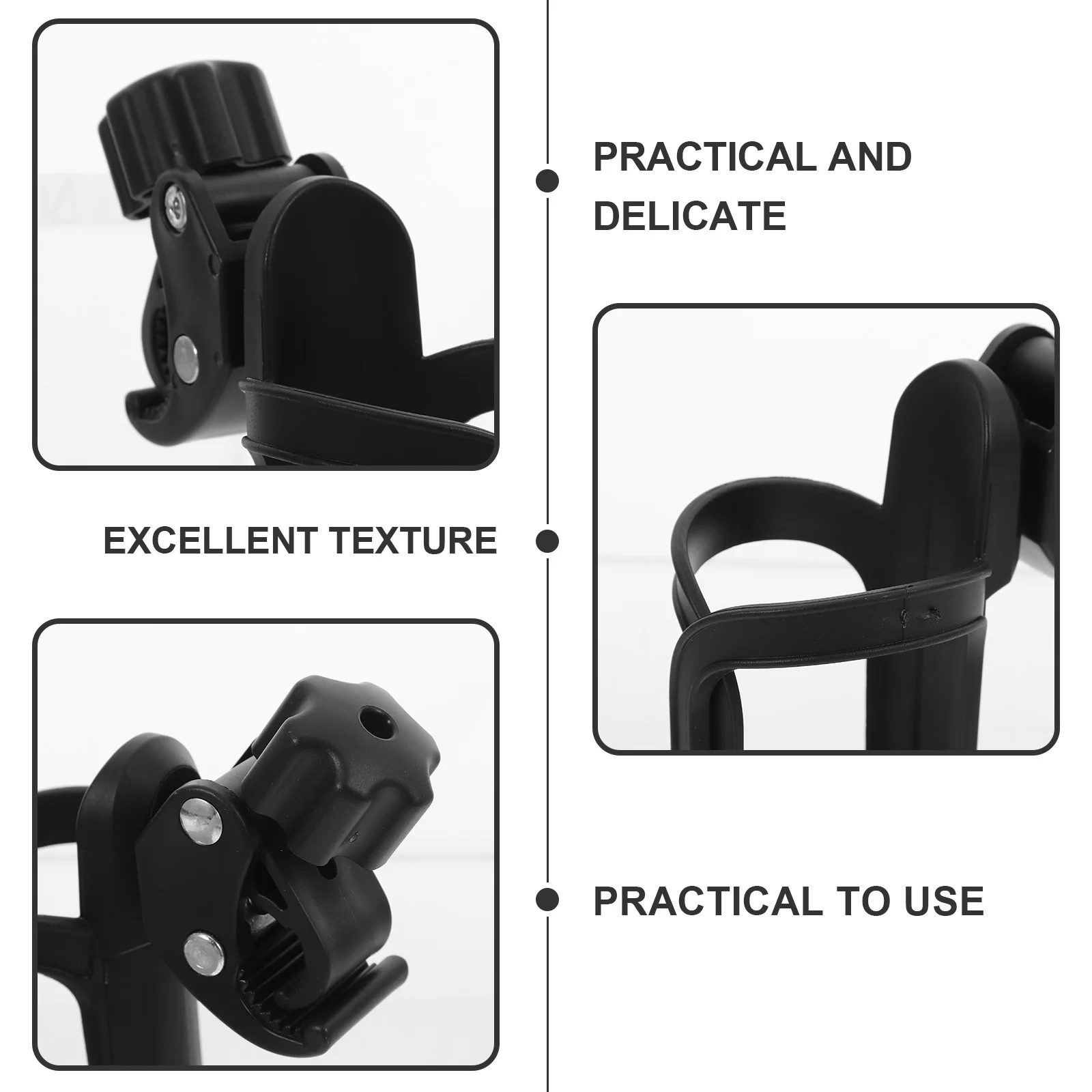 Suporte de garrafa com braçadeira de instalação rápida para cadeira de rodas carrinho de bicicleta acessórios de motocicleta suporte de telefone de água para bicicleta