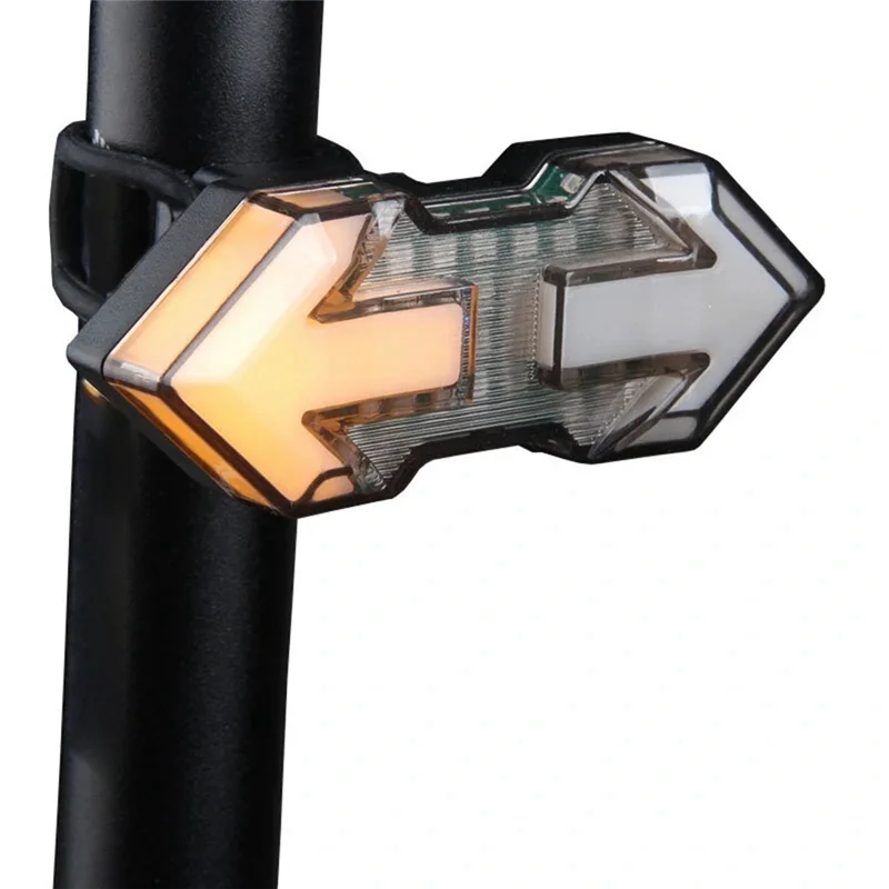 ABJM-جهاز تحكم عن بعد لاسلكي USB شحن LED أضواء خلفية توجيه الدراجة الذيل ضوء الدراجة الخفيفة