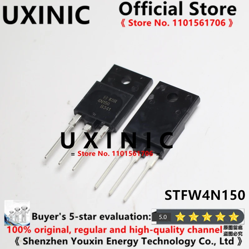 UXINIC 100% New Imported Original  STFW4N150 4N150 TO-3PF N-channel Converter MOS FET 4A/1500V