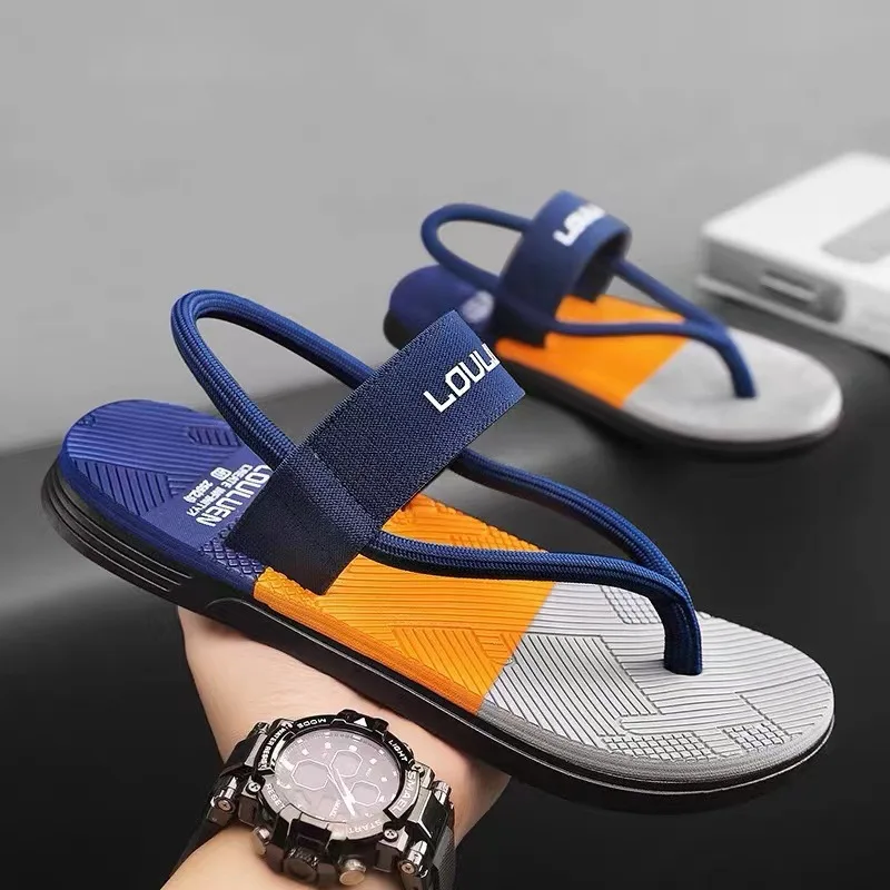 New Beach Sandals For Men Wear Pinch Slippers Outdoor Sandals and Slippers