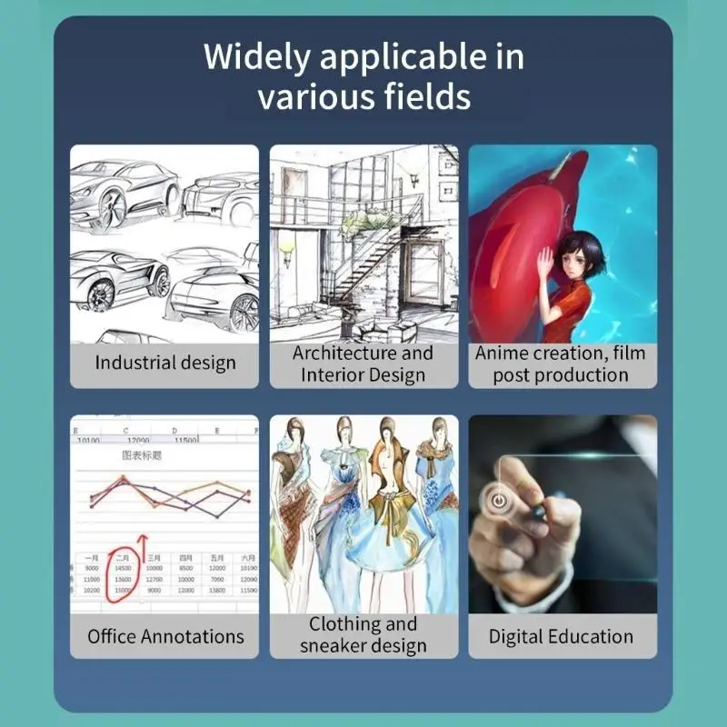 

Y1UB Portable Digital Sketch Pad Pad 8192 Level with 233 Point Per Second Reading Speed for Artists