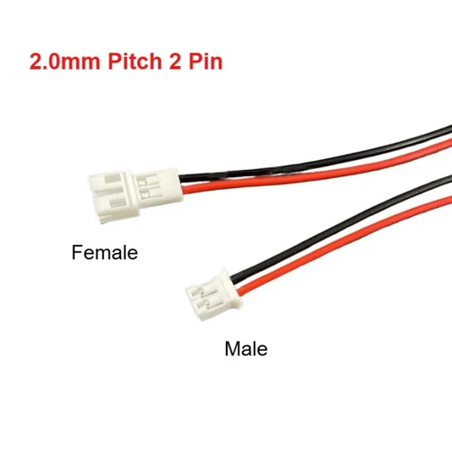 Imagen 2 del producto JST PH 2,0mm paso 2 pines 10CM conector de Cable macho hembra Micro PH 2,0 2P enchufe Jack Terminal Cables conectores 26AWG