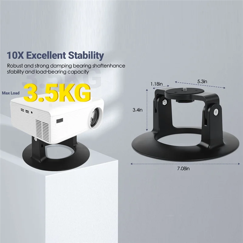 Y43A-Projector Stand For XGIMI JMGO Xiaomi Home Theate Universal Desktop Stand 180° Rotatable Projectors Bracket Holder