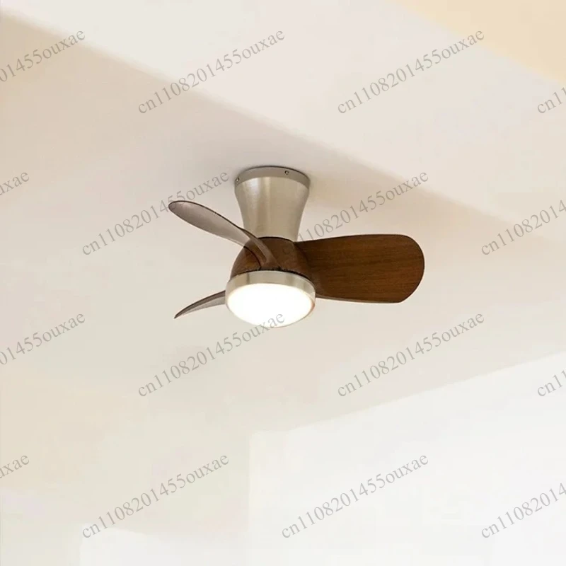 Aesthetic Mid Century Ceiling Fan Lamp Quiet Combined Fan & Light Indoor Ventilation Light For Bedroom Dining Living Room