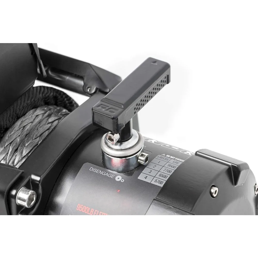 12,000LB PRO Series Electric Winch | Synthetic Rope - PRO12000S, Black