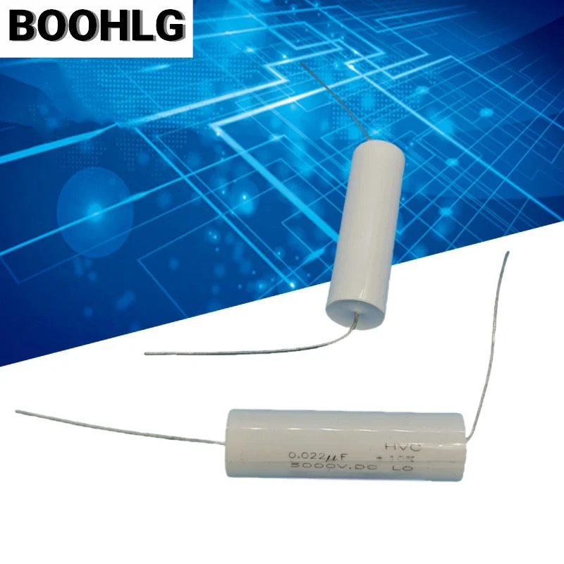 

2PCS high voltage polypropylene film capacitor 0.022UF 22nf 5000V 5kv 14X44MM