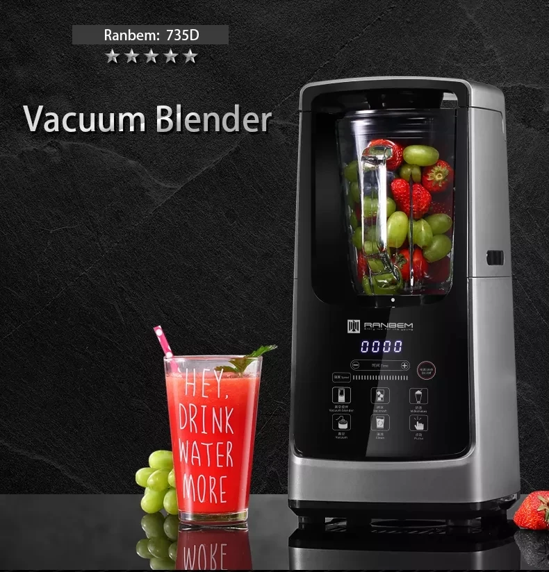 With Sound Proof Smoothie Maker Food Mixer Vacuum Blender Household High Quality Ice Smoothies Maker Dry Grinder