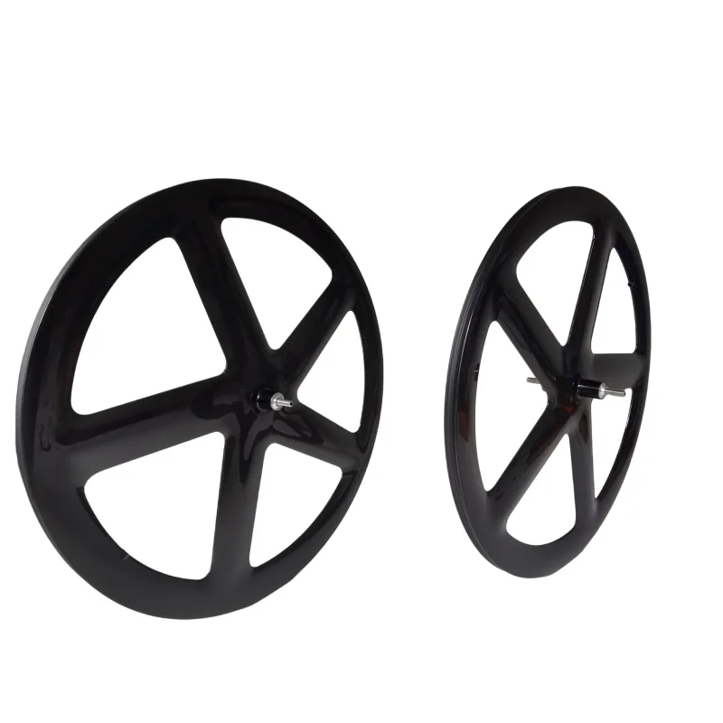 QORA 700C 5-Spoke Carbon Wheelset Fixed Gear/Road Hub For Track/Road Racing Bicycle 5 Spokes Carbon Wheelset