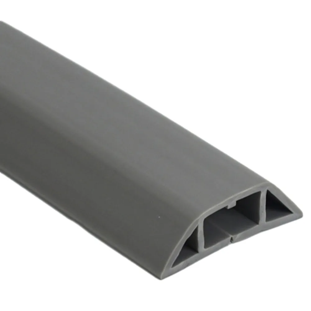 1 Meter Long Cable Manager for Floors with Soft PVC Construction Suitable for Home Office and Commercial Locations