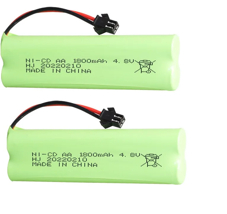 4.8v 1800mah แบตเตอรี่สําหรับของเล่น Rc รถถังหุ่นยนต์เรือปืน 4.8v แบตเตอรี่ชาร์จ 4 * แบตเตอรี่ AA 1-4pcs