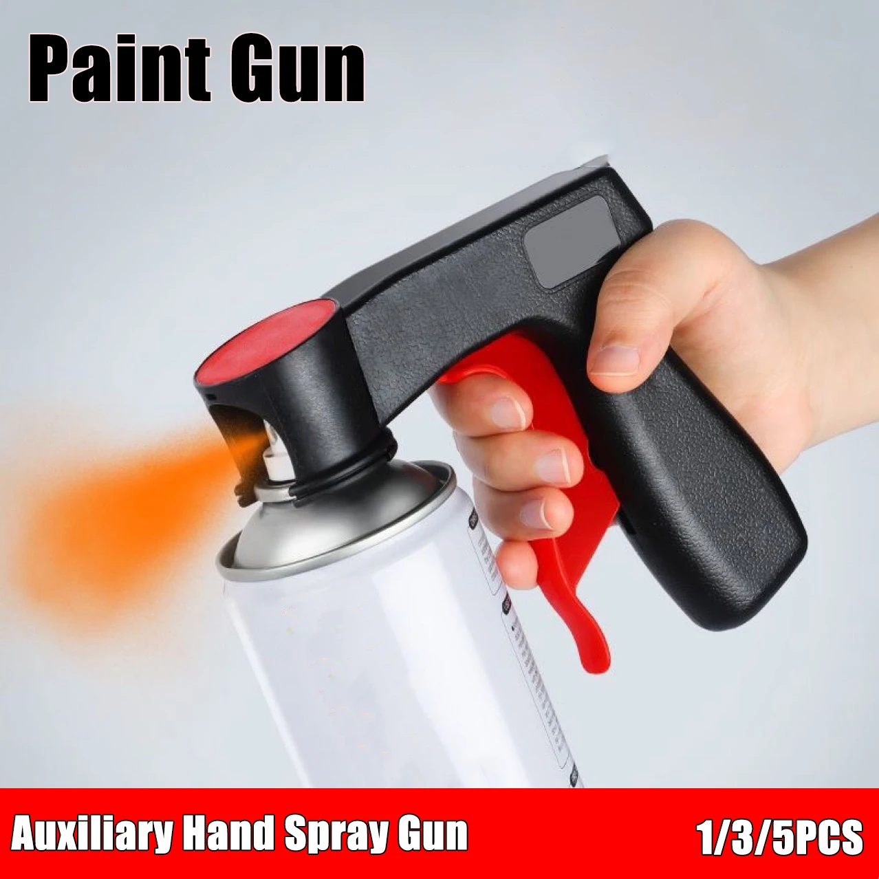 

1/3/5PCS Plastic Portable Spray Paint Handle Universal Pneumatic Paint Tool Auto/Wood/Metal Lightweight Ergonomic Grip Reusable